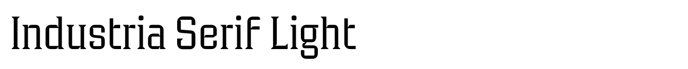 Industria Serif Light image